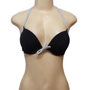 Victoria's Secret Women Swim Top Size 34B Black skuN